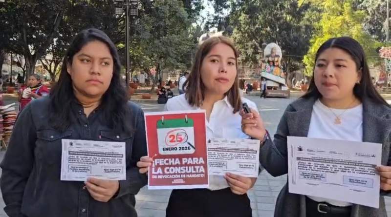 Llaman jóvenes a participar en la revocación de mandato