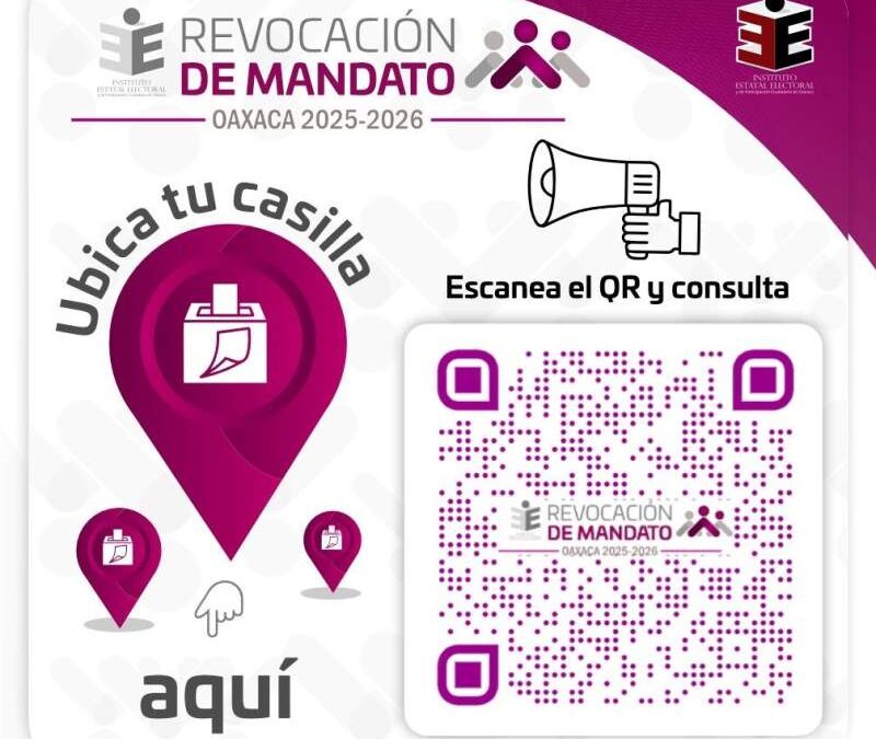 IEEPCO publica la ubicación de casillas para la Jornada de Revocación de Mandato