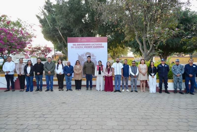 Conmemora Nancy Benítez legado de Vicente Guerrero en su 195 aniversario luctuoso