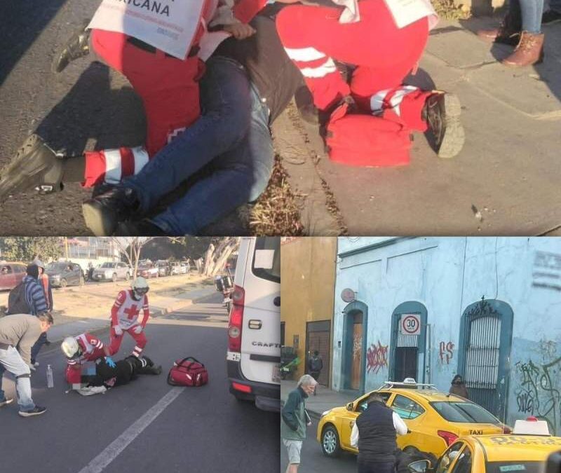 Reporta Cruz Roja al menos tres atropellados en las últimas horas en la capital