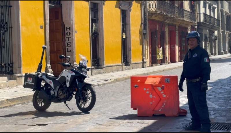 reportan-cierres-viales-en-el-centro-historico-de-oaxaca-por-obras-y-eventos