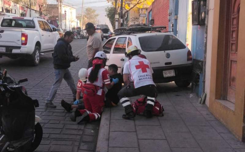 Una persona lesionada deja accidente en el centro de la capital
