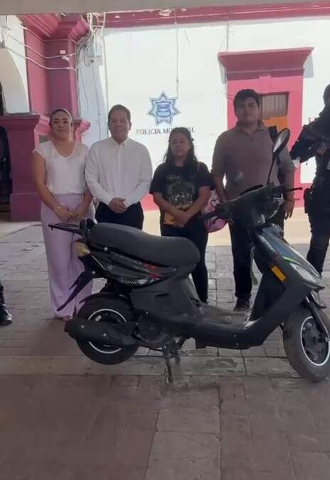 Recuperan otra motocicleta en Santa Lucía del Camino