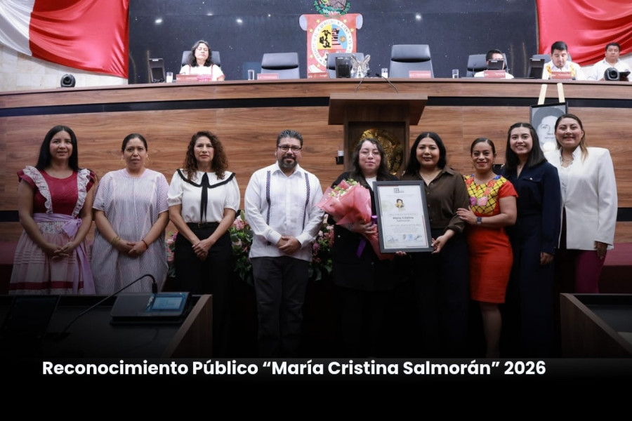 Reconoce Congreso del Estado a Mónica Ortiz Álvarez con distinción “María Cristina Salmorán”