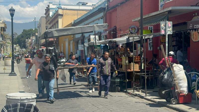 Se retiran puestos ambulantes que se mantenían sobre Miguel Cabrera